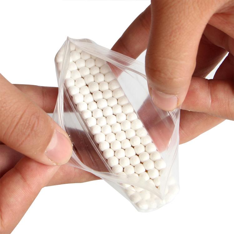 100-Pack Double-Headed Wooden Cotton Swabs for Ear Cleaning & Makeup Removal