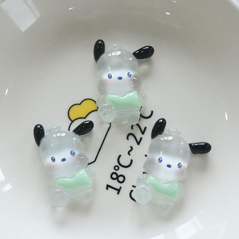 10 Pcs Kawai Cartoon Translucency Animal Resin Flat Back Scrapbook Diy Jewelry Hair Clips Ornament Accessories A18