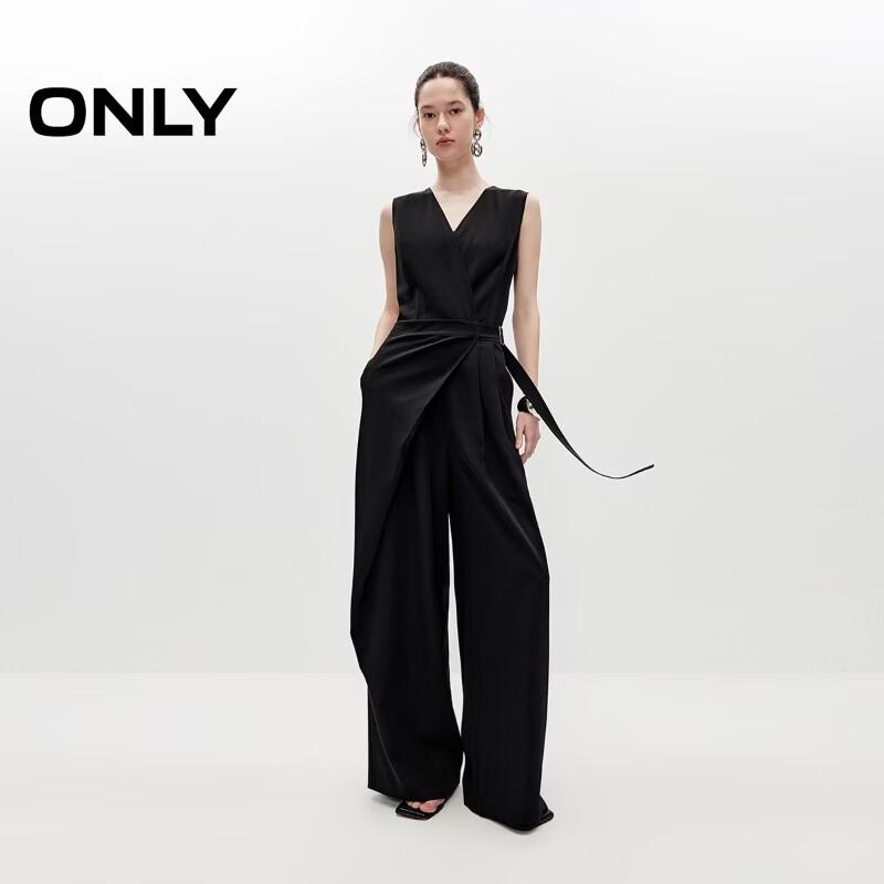ONLY Women s Wrap V-Neck Wide-Leg Jumpsuit XS