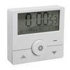 LED Electronic Clock Time Date Week Temperature Alarm Digital Alarm Clock for Living Room Office Bedroom White