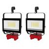 High Brightness Rechargeable LED Camping Light Portable for Outdoor Adventures and Work Sites with Adjustable Angled ABS Design