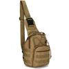 Tactical Military Shoulder Bag with Large Beige Capacity, Waterproof,
