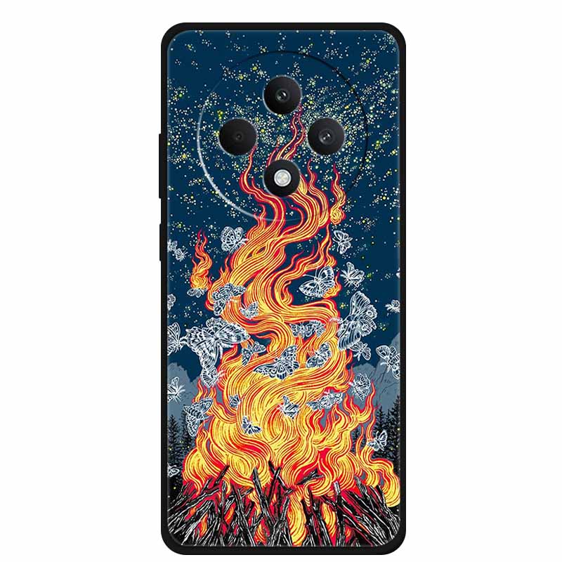 For Oppo Reno12 F 5G Case 12 F 4G Lovely Soft Silicone TPU Painted Cat Phone Cover For Oppo Reno12 FS Back Cases Fundas Bumper
