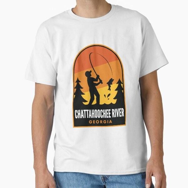 Chattahoochee River Georgia Fishing Classic T T-Shirt Made in US/AUS Size S-2XL Unisex T-Shirt M