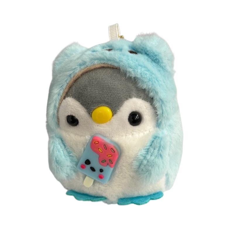 Cute Cartoon Lollipop Penguin Stuffed Plush Dolls Toys Key Ring Bag Pendant Accessries Gift