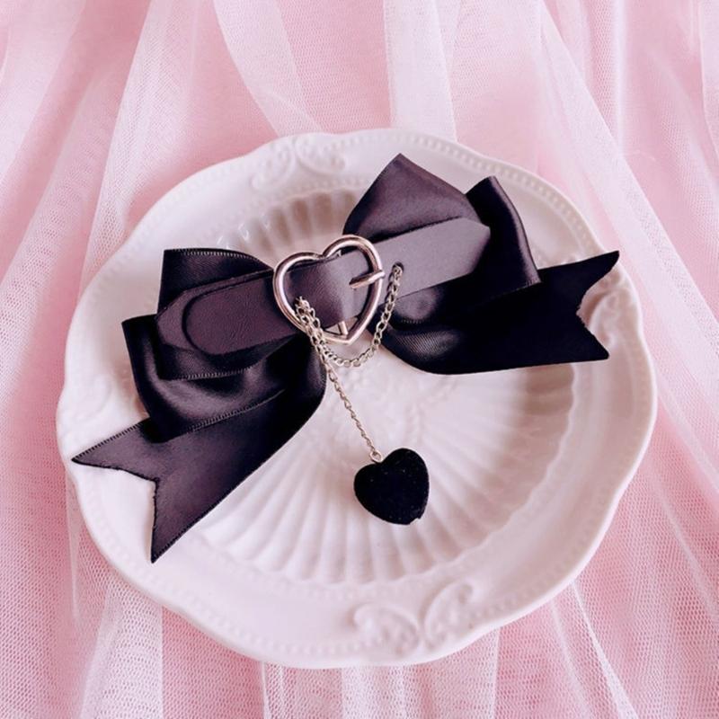 2PCS Harajuku Bowknot Hair Clip Ponytail Bangs Travel Hairpins Lovely Hair Clip