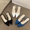 Fashion Slippers Women Summer New Toe Over Indoor Sandals Square Toe Solid Flat Shoes Fashion Beach Adult Sandals
