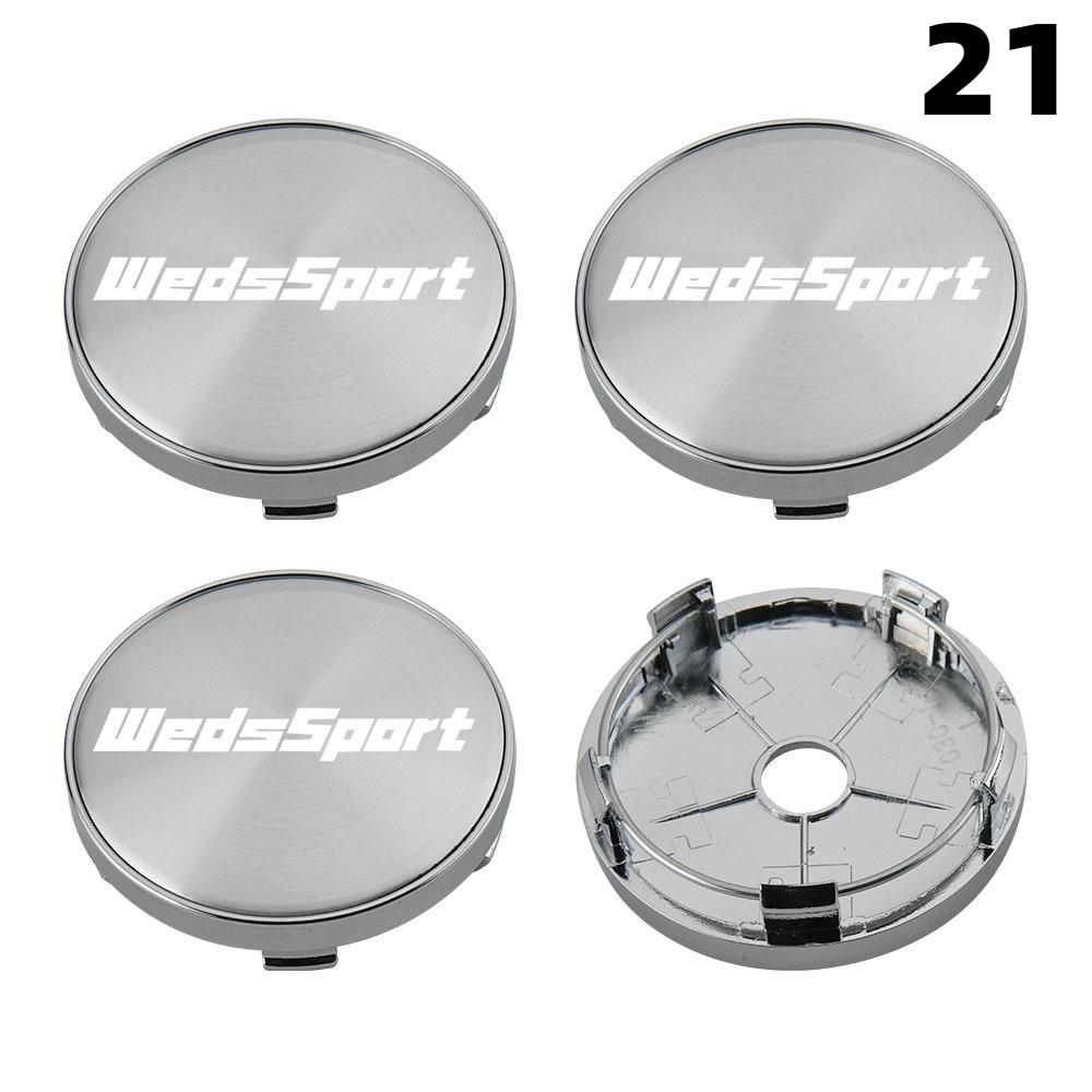 

4PCS 58MM/60MM/63MM/65MM Caps On Wheels WEDSSPORT KRANZE Emblem Wheel Center Cap Car Logo Wheel Cover Hub caps Sport Rim Caps No.2 OD 60 ID 55