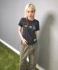Ssobi 4Our Eye Semi-Crop Short Sleeve T-Shirt [Charcoal]