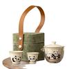 Light Luxury Panda High-End Portable Tea Brewing Kuaike 2 Cups Ceramic Outdoor Camping Travel Tea Set Gift