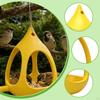 Bird Feeder Food Container Weatherproof Lawn Yard Ornament Compact Patio Outdoor Drainage