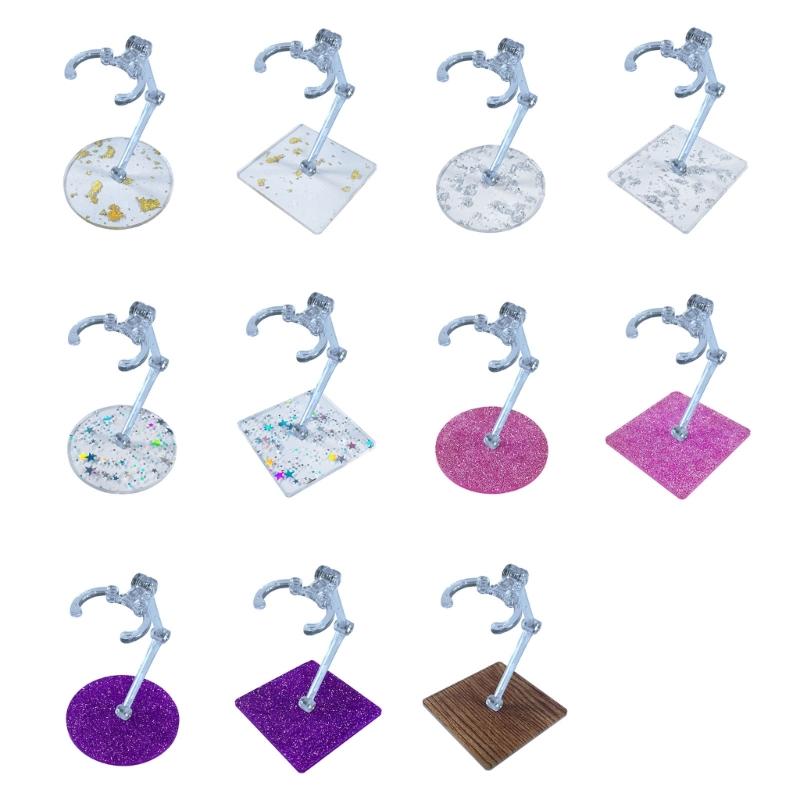 2Pack Plastic Model Figure Display Stand Base For Action Figure Doll And Collectibles Stable Support Organizing Holder