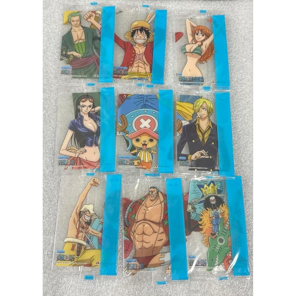 Used One Piece Morinaga Wafer Card Unopened 9 pieces