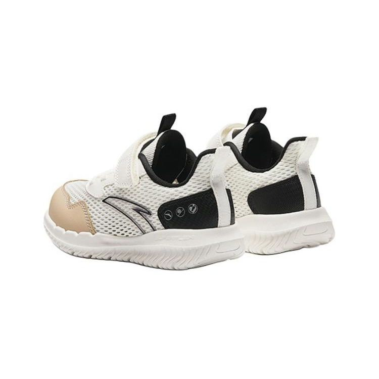 Anta Kids Simple Fashion Non-Slip Wear-Resistant Breathable Low-Top Running Shoes Kids Sneakers White Black Brown A12439967-4