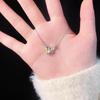 Iridescent Butterfly Necklace, Women's Stainless Steel Clavicle Chain, Light Luxury Jewelry