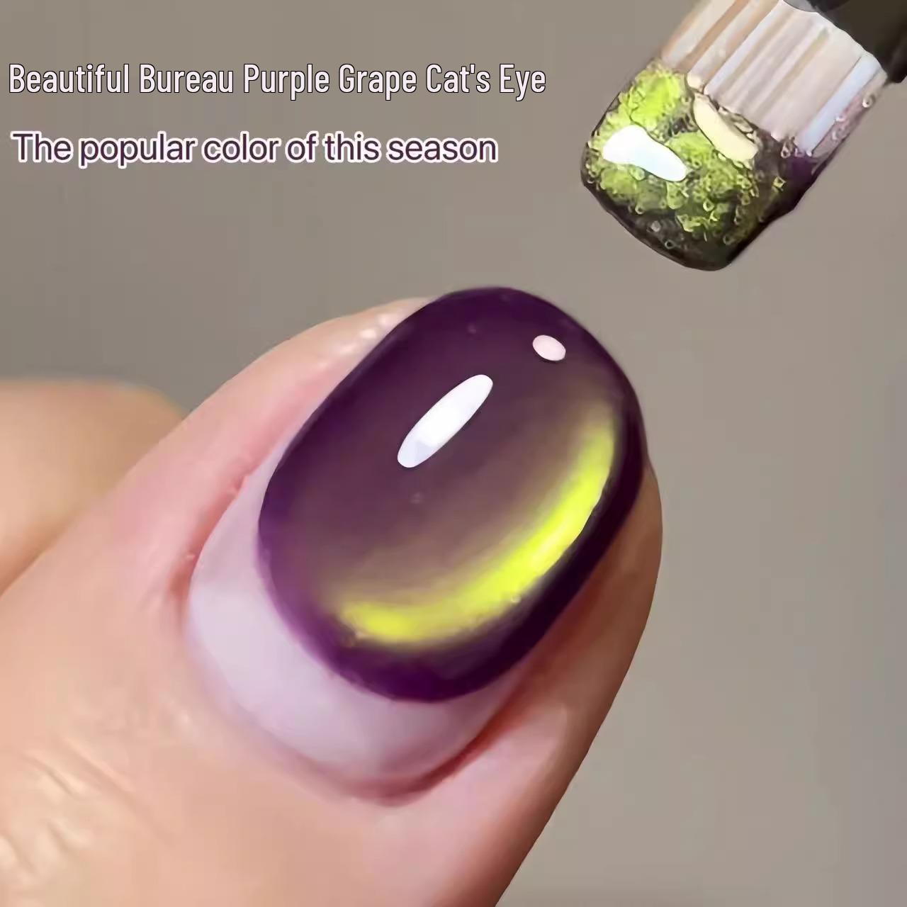 

2025 Новый Весна/Лето Гель-лак для ногтей «Кошачий глаз» с эффектом «Океанический пузырь» - Ледяной прозрачный финиш «Стеклянные бусины» для салонов