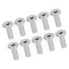 10Pcs Stainless Steel Protector Sleeves High Tensile Strength Anti Fatigue Weatherproof Cable Railing Protector Sleeves