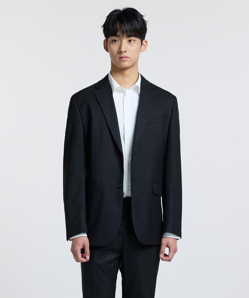 STCO Haus Unstructured Jacket Black (Basic Fit)_Csjuc01Hsb
