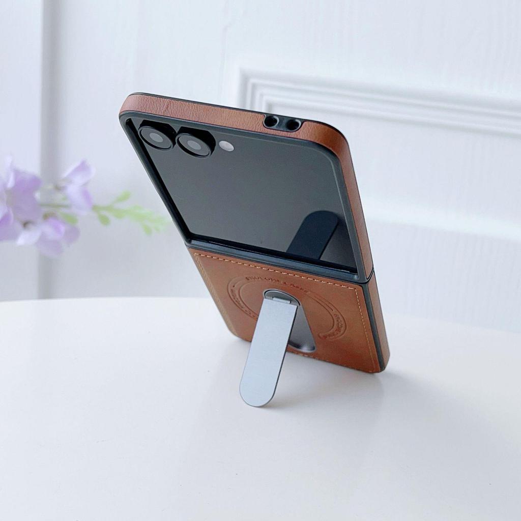 Samsung Z Flip7 Armor Shield Rotating Stand Magnetic Case