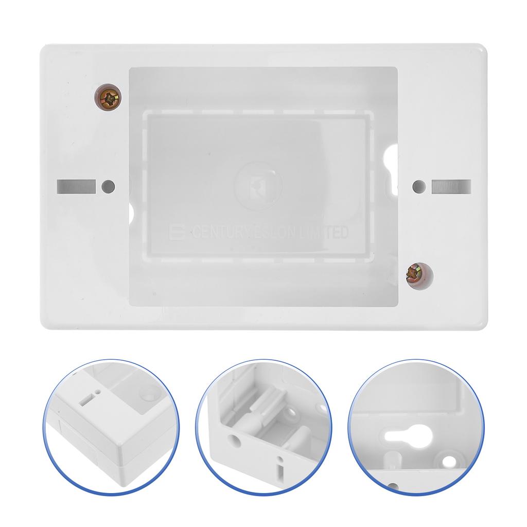 Junction Box Power Strip Flat Socket Single American Style Switch Surface Mount Electrical Outlets