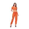 Halloween Prisoner Uniform Cosplay, Orange Crossbody Costume, Female Prisoner Uniform, Stage Costume