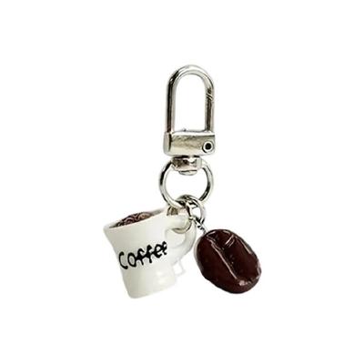 Portachiavi Tazza da Caffè Decorativo Portachiavi in Resina Per Appassionati di Caffè e Utenti alla Moda
