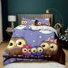 Owl Duvet Cover Twin King Queen Size Cartoon Owl Comforter Cover Bird Animal Bedding Set Boys Quilt Cover Polyester Quilt New