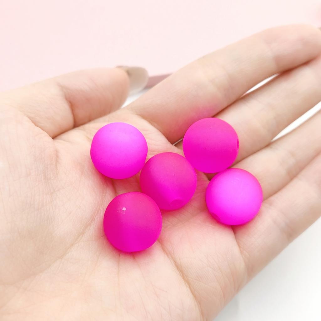 51254 Valentine's Day Color 200pcs/Bag Cat Eye Frosted Beads Diy KeyChain Necklace Bracelet Accessories Beads for Jewelry Making