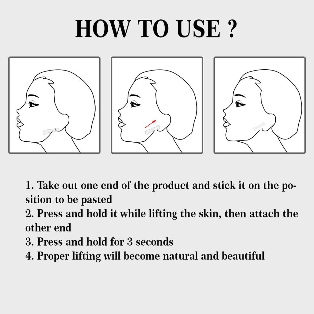 100pcs Anti-Wrinkle Sticker Silicone Reusable Face Forehead Neck Skin Care Lifting Patch Breathable Sticker Lifting Tighten Tool