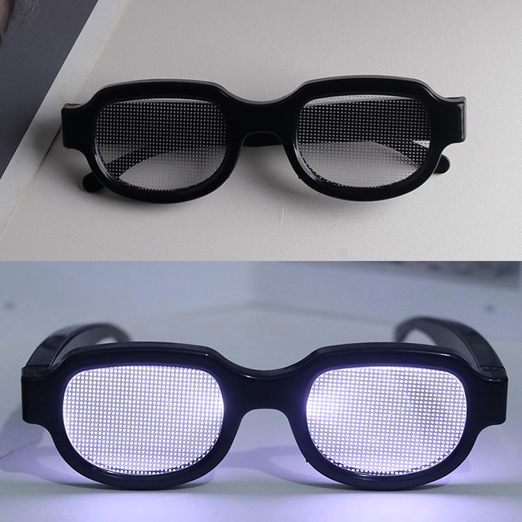 Occhiali da Festa Luminosi a LED - Stile Conan, Goffi e Divertenti per Spettacoli e Regali