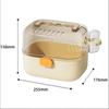 Portable Hamster Carrying Cage With Handle Water Bottle Chinchilla Carrier Box Small Animal Hamster Travel Cage Pet Supplies