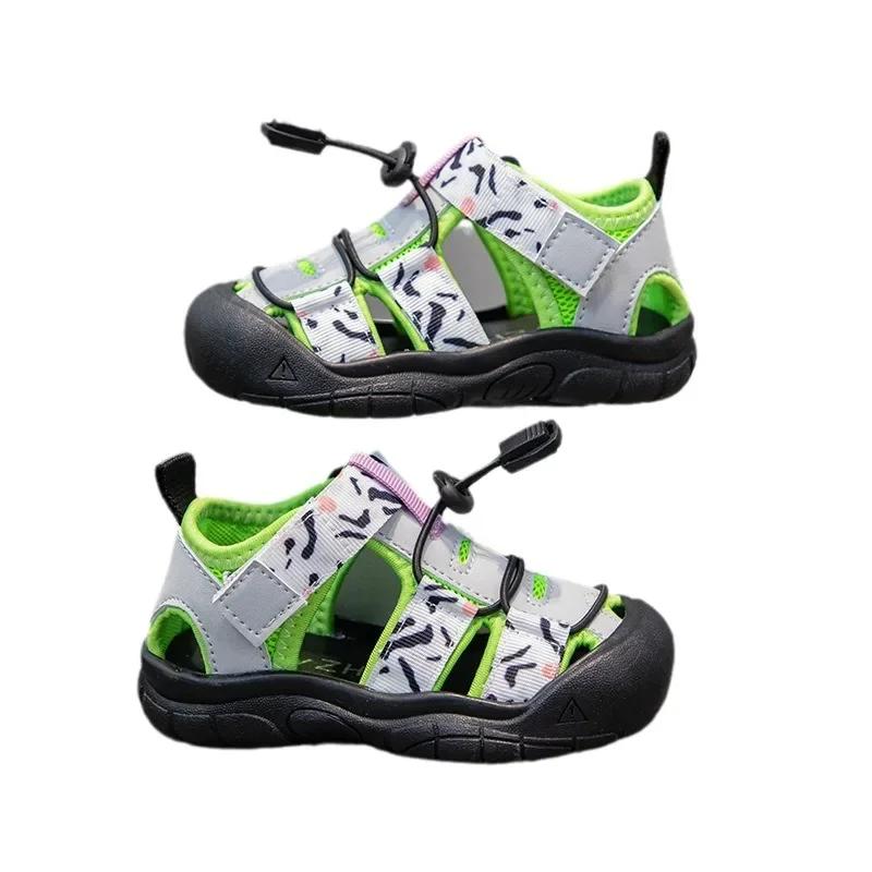 Children's Summer New Style Soft Bottom Sandals Fashionable Sports Shoes For Kids Baby Boys Girls Walking Shoes