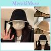 Adorable Style Japanese Round Top Bucket Hat For Women With Uv Protection Beige In