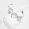 Starfish Flower Open Cuff Bangles for Women Hand Decoration Jewelry Gift Ocean Style Adjustable Metal Spring Bangles Party Accessories
