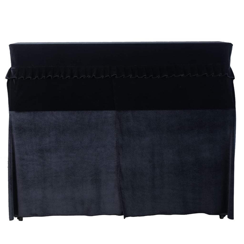 Mooson Full Upright Piano Dust Cover, Soft Flannel, Front-Opening Design