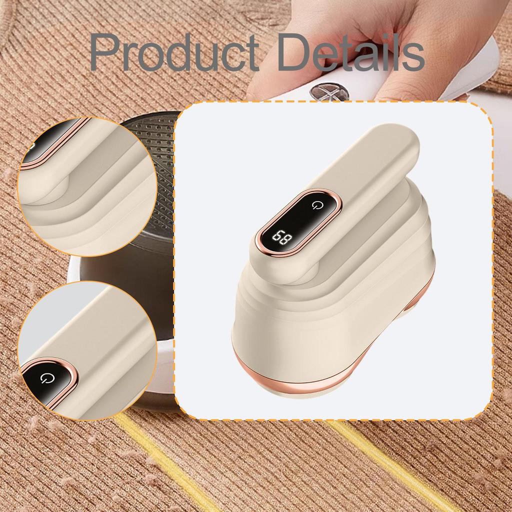 Sweater Defuzzer Hairball Trimmer Rechargeable Comfortable Grip Clothes Lints Fuzzs Pilling