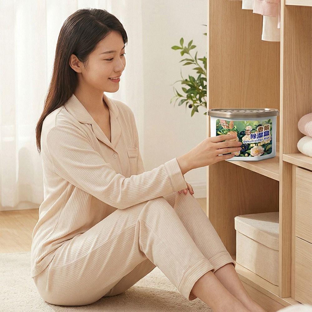 Odor Eliminating Dehumidifier Box High Absorption Multiple Scents Available Moisture Absorber Long Lasting Scented Dehumidifier