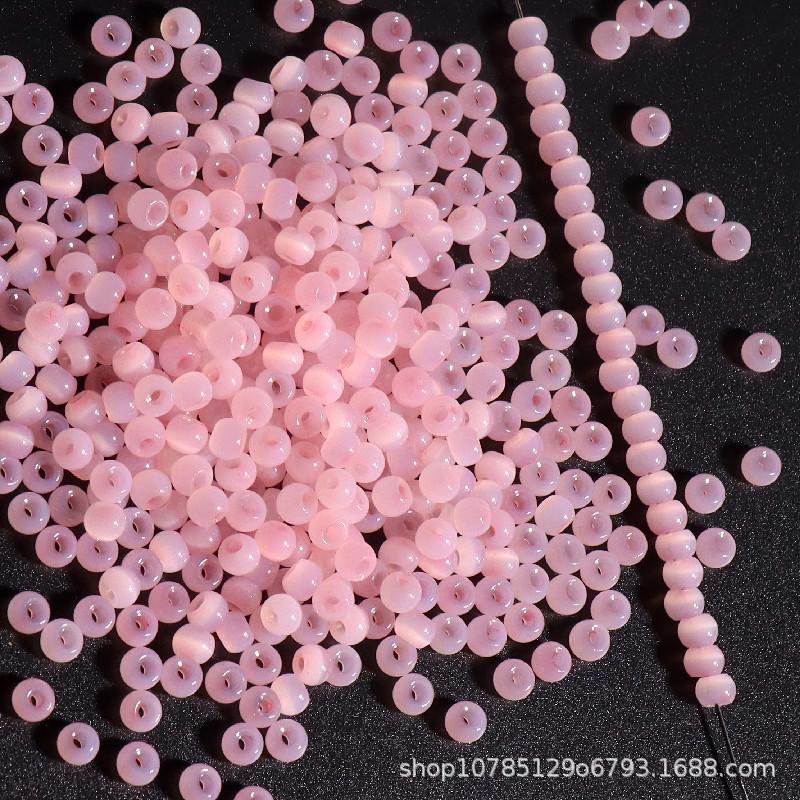 4mm Cat's Eye Jade Ice Glass Beads for DIY Jewelry
