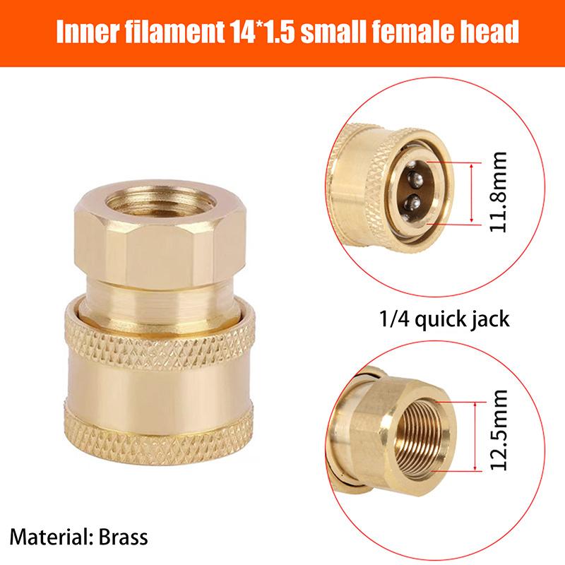 High Pressure Water Gun Water Pipe Quick Connector Car Washing Machine Water Outlet Accessories