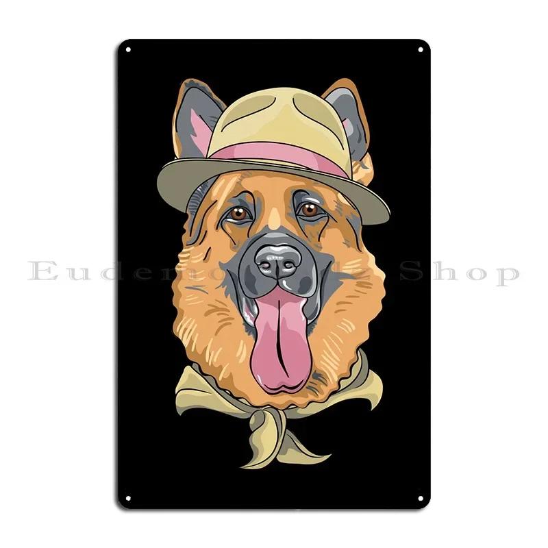 German Shepherd Metal Sign Wall Decor Decoration Create Cinema Cinema Tin Sign Poster