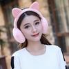 Women Lovely Winter Cats Ear Warmer Shiny Glitter Earmuff Cold Protection Warmer