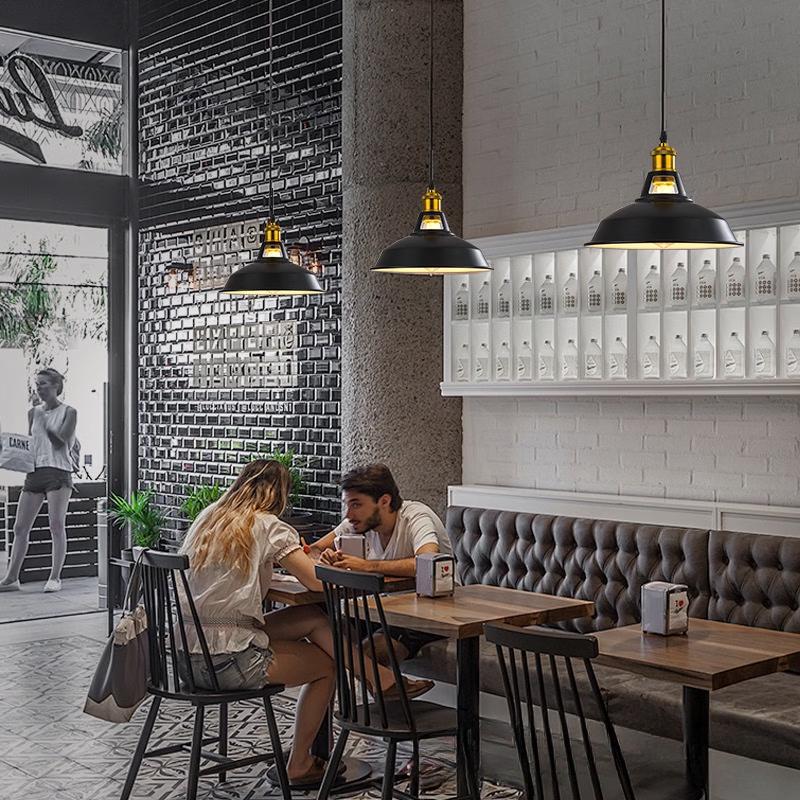 Vintage Industrial Wrought Iron Pot Lid Pendant Light