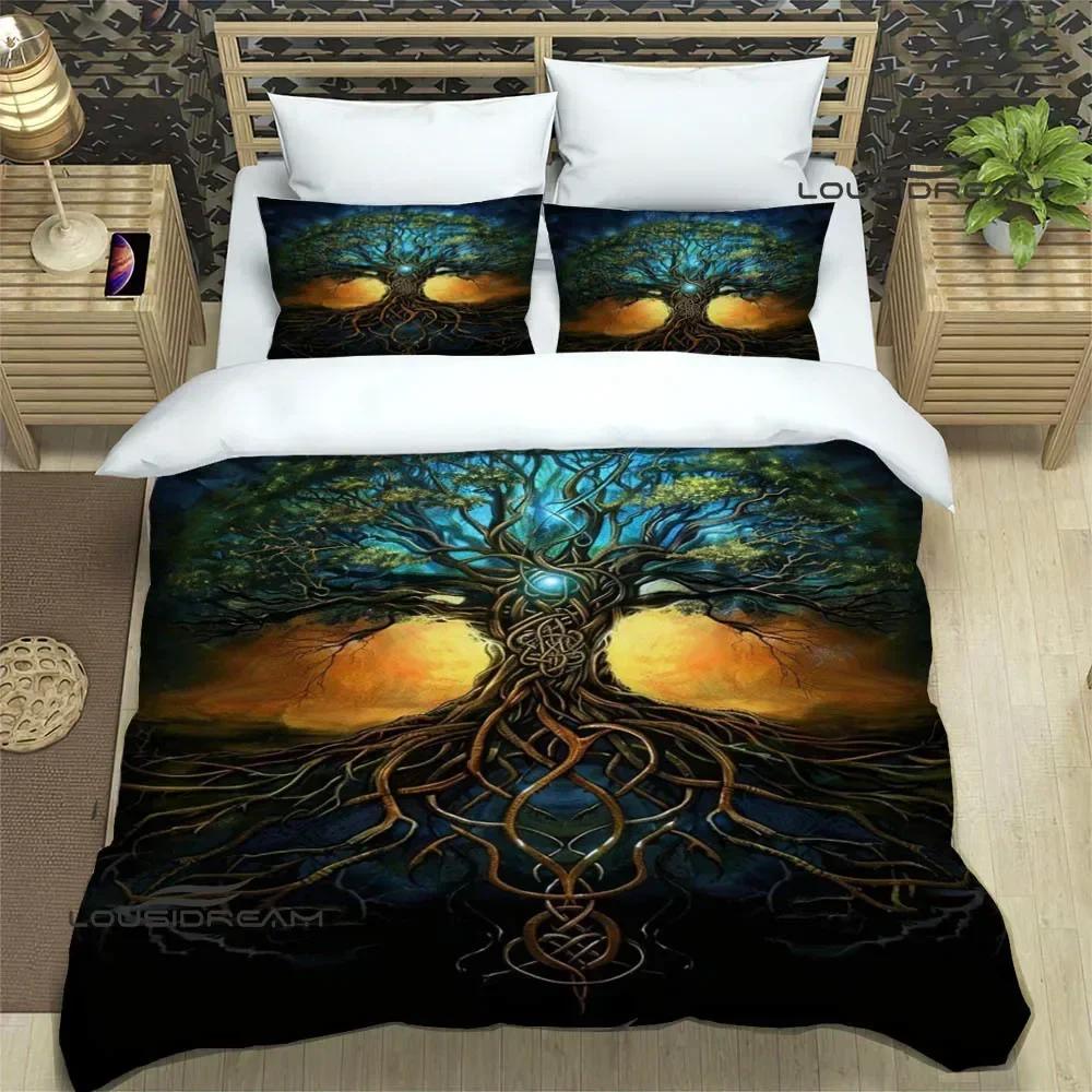 Tree of Life printed Bedding Sets exquisite bed supplies set duvet cover bed comforter set bedding set luxury birthday gift