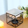 Decorative Ceramics Essential Oil Burners Aromatherapies Scent Diffuser Tealight Candle Holder Rack for Meditations Room