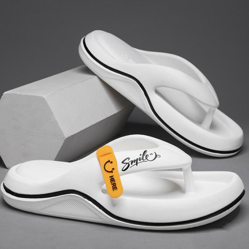 Fashion Summer Slippers Thick Sole EVA Flip Flops Mens Thong Sandals Outdoor Indoor Couples Shoes for Men Soft Sole Comfortable Slippers