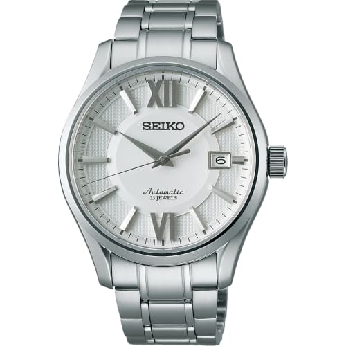 

Seiko Watch SARX001, Mechanical Automatic Watch (with Manual Winding), Silver