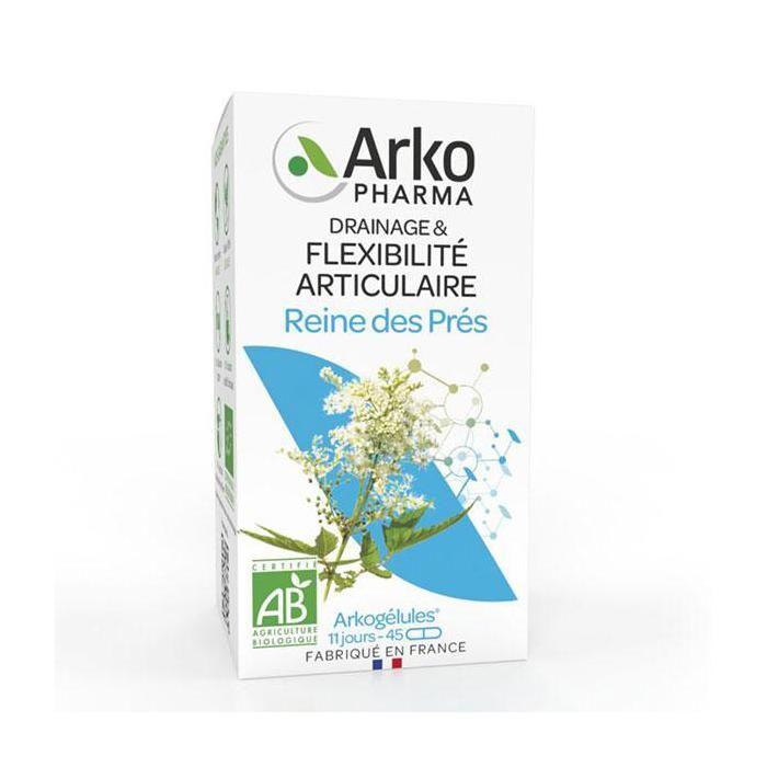 Arkopharma Arkogélules Drainage &amp; Flexibilité Reine des prés 45 gélules