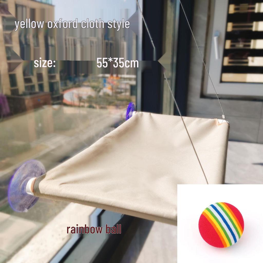 Wandmontierte Glas-Katzenhängematte - Universelles Vier-Jahreszeiten-Katzenbett mit Saugnäpfen