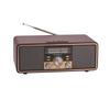 Wooden Retro Bluetooth Speaker  Home Dual Speaker Plug-in Radio