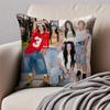 GirlGroup Kpop YYOUNG PPOSSE Cushion Cover Pillowcase Antidustmite Invisible Zipper Short Plush Sofa Cushion